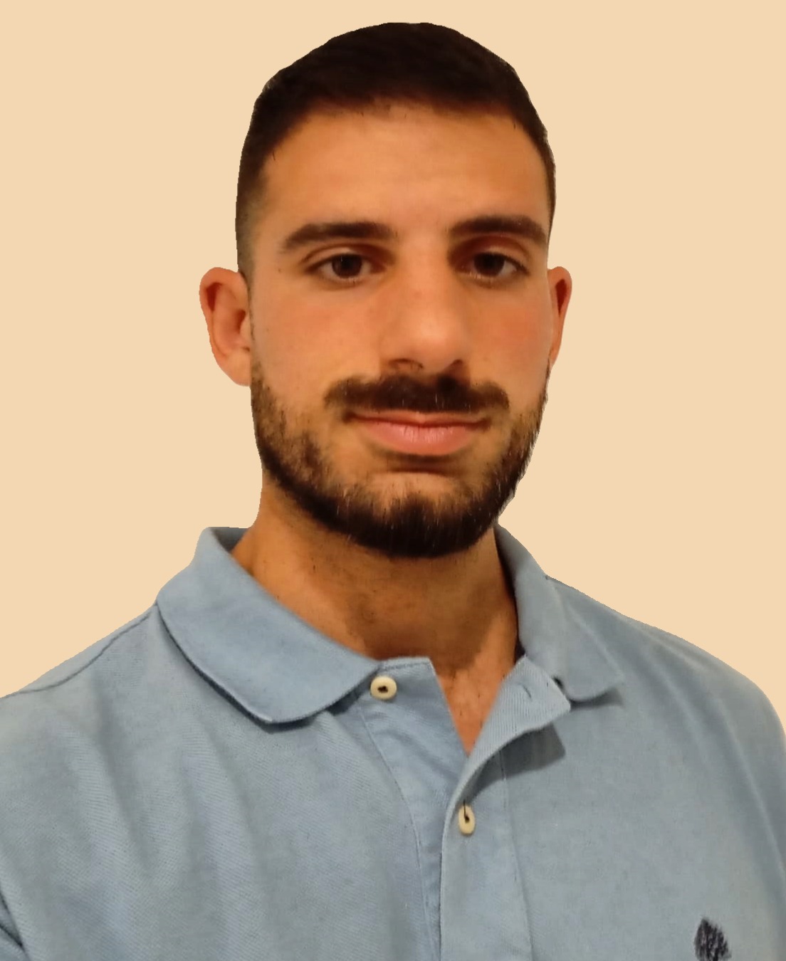 Portrait photo of Pablo with white background